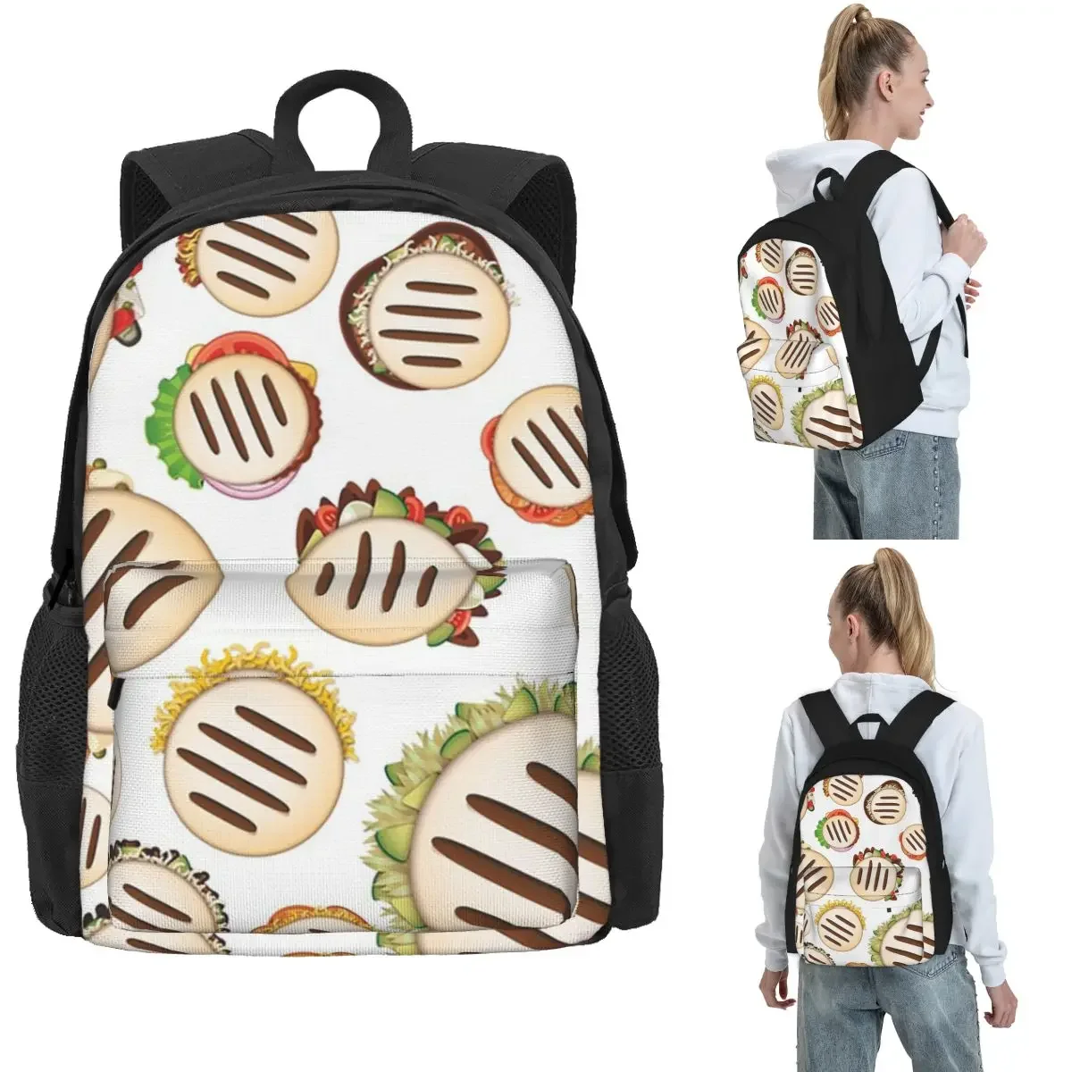 Arepas Pattern Venezuela Backpack Hot Sale Daypack Large Capacity Boys Girls BookBag School Bag Shoulder Bags for Men Women