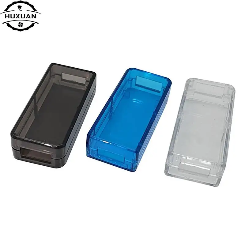 Transparent USB Charger Project Case Electronic Usb Enclosure Junction Boxes Small Usb ABS Enclosure Pcb Project Box 53x24x14mm