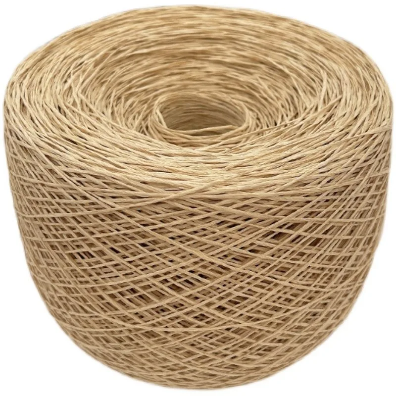 250g Thin Paper Raffia Yarn for Hand Crochet Knitting Summer Hats Crafts Sandals DIY Straw Hook Bags Grass Thread Soft White Red view 4