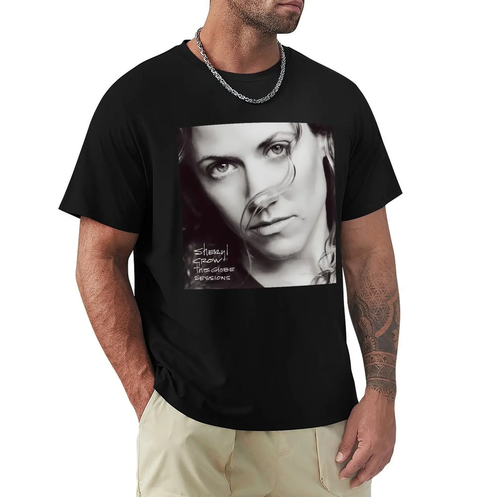 Sheryl Crow the globe sessions T-Shirt Basic Simple Design Short Sleeve Shirt