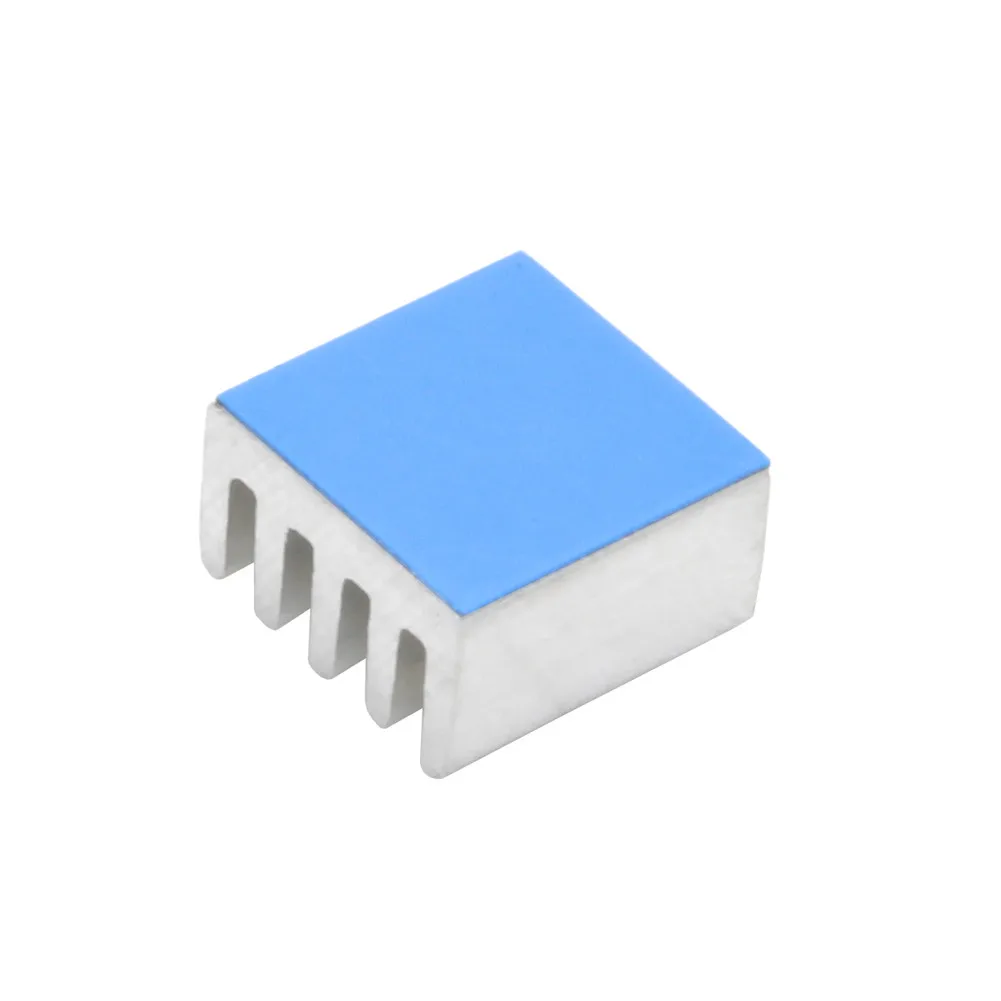 8.8x8.8x5mm 50pcs Aluminum Heatsink Radiator Cooler Cooling for Raspberry pi Electronic IC Chip With Thermal Conductive Tape