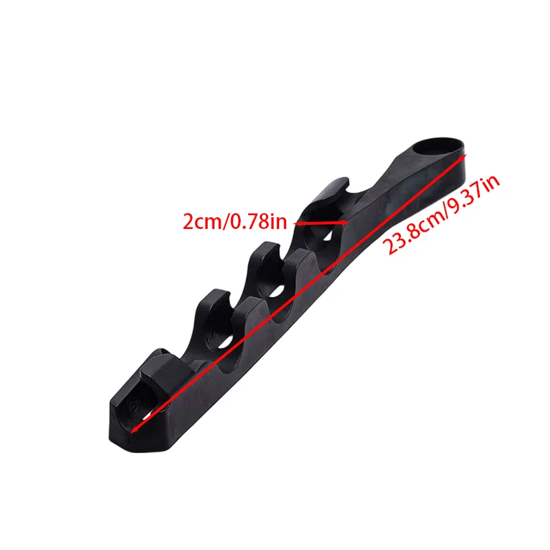 Heavy duty black flat fork oil pipe clamp for off-road motorcycle rear rocker arm pipeline