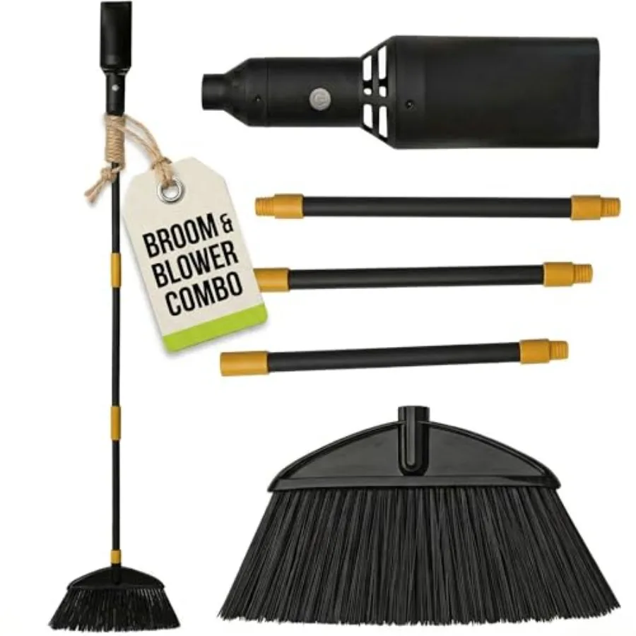 

Leaf Blower Cordless and Outdoor Broom Combo Mini Leaf Blower with Collapsible Broom Handle Cordless AirBroom Outdoor Tool for