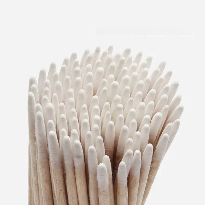 100/300pcs Disposable Wooden Micro Bud Swabs Lint Free Eyelash Extension Glue Removing Tools Makeup Mini Brush