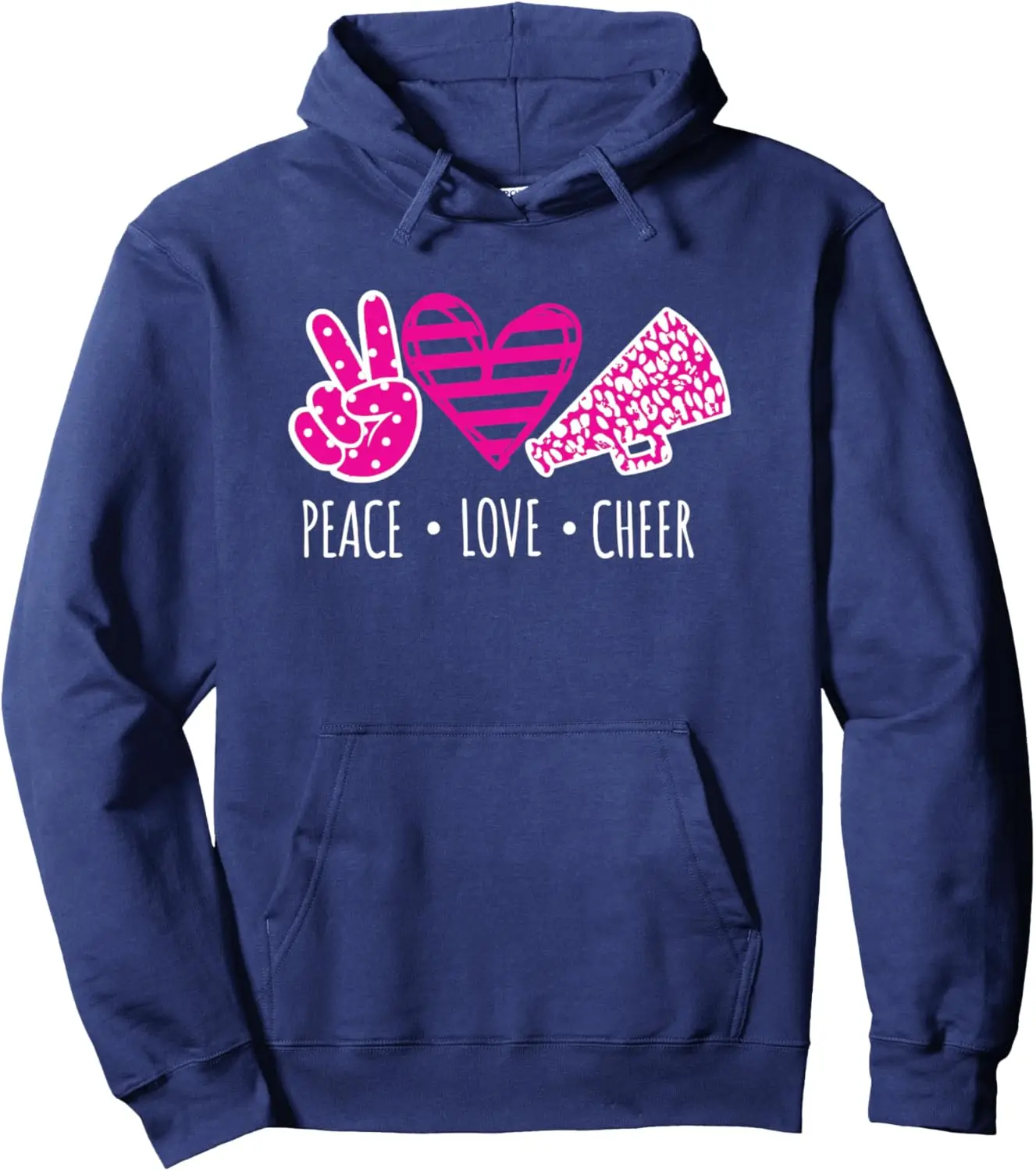 Peace Love Cheer Funny Cheerleader Quote Love Cheerleading Pullover Hoodie Unisex Autumn Streetwear Hoodie Ropa De Mujer