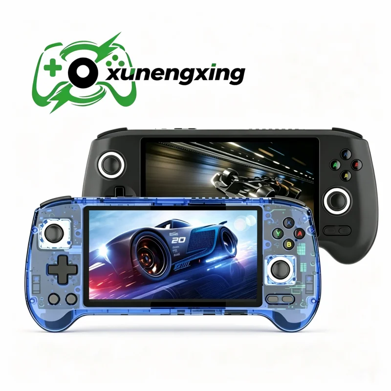 Retro Handheld Game Console RG556 5.48inch AMOLED Screen Android Handheld Player WIFI Streaming AI Asst Retro Video Game Console