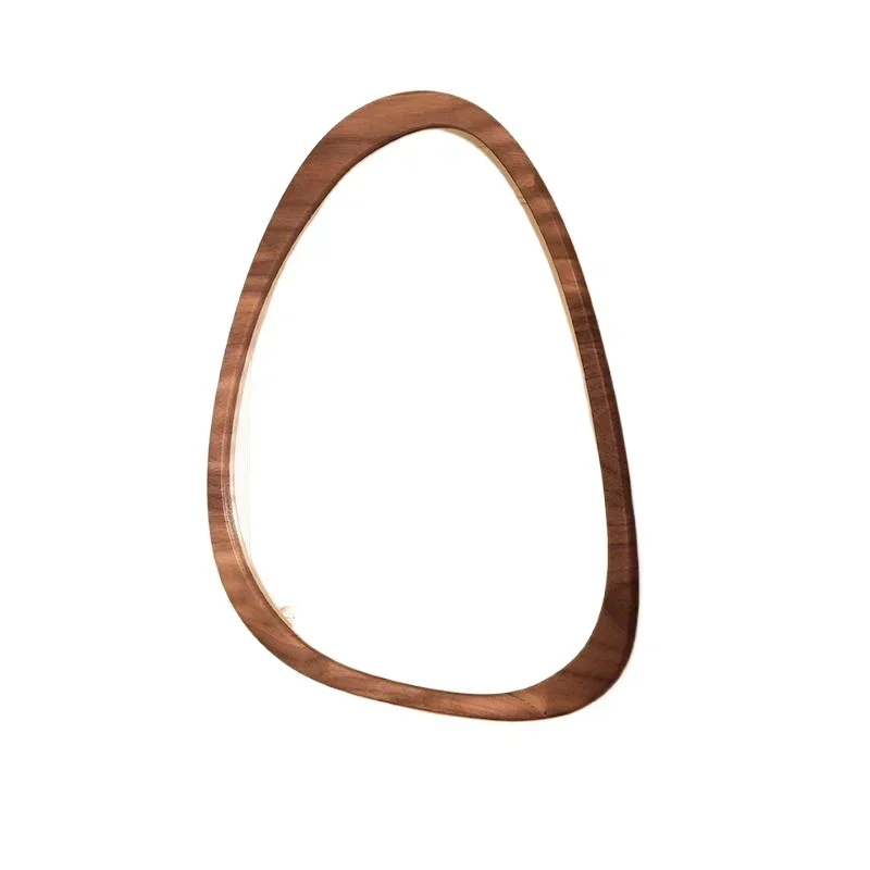 Medieval style special-shaped wall-mounted full-length mirror household makeup mirror Internet celebrity decorative mirror