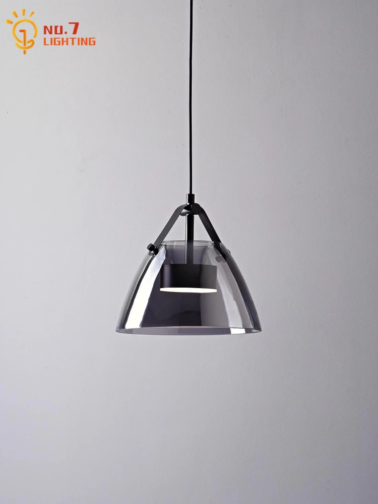 

Italian Minimalist Copper Glass Pendant Lights LED Minimalist Luxury Modern Light Fixtures Bedroom Bedside Living Room Kitchen
