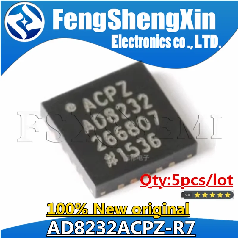 

5pcs New AD8232ACPZ-R7 WFQFN-20 AD8232 AD8232ACPZ Chips