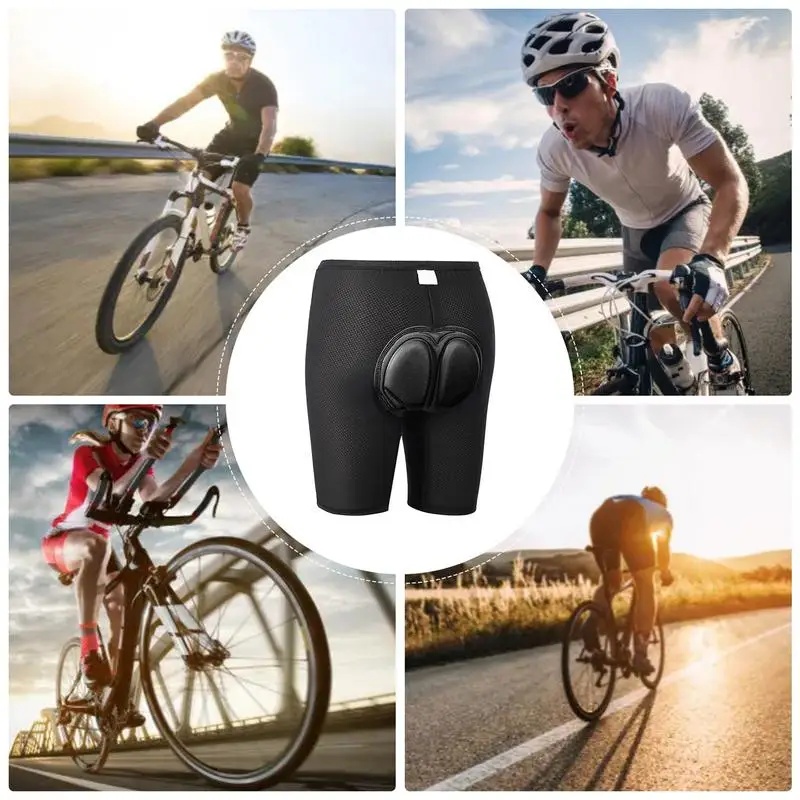 Cycling Shorts Silicone Silicone Bicycle Liner Shorts Lightweight Comfortable Shorts Sweat-Wicking Breathable Design Shorts For