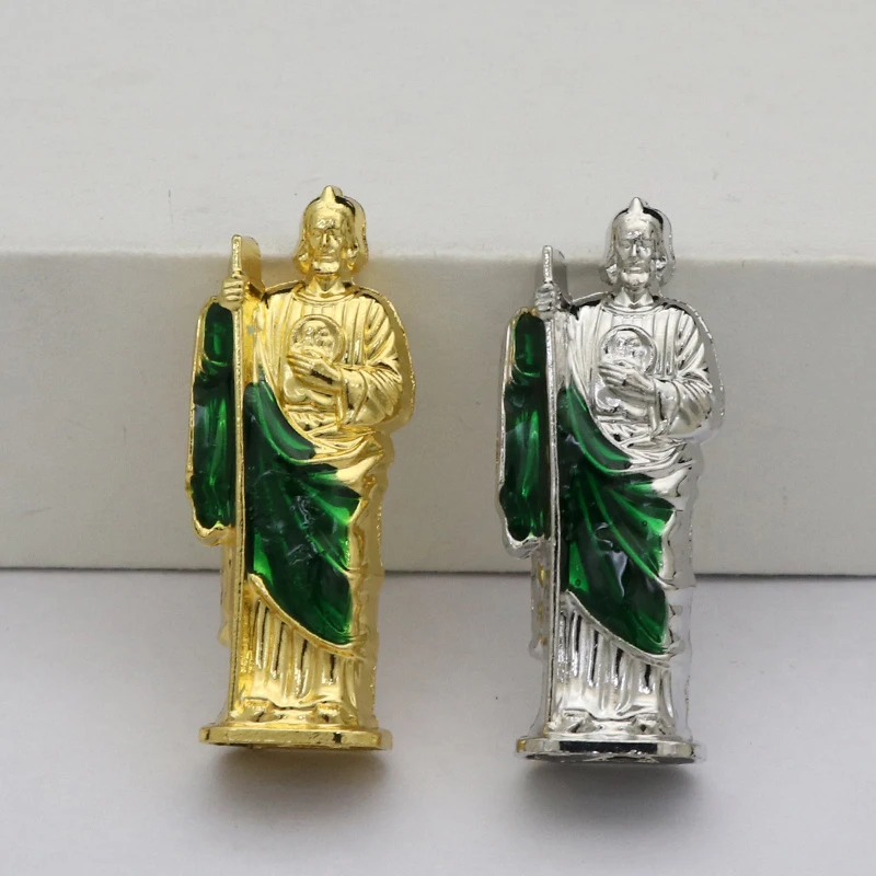 HOT Lady Of Guadalupe Handcrafted Alloy Statue Car Ornaments Religious Decor Home Blessing Figurin Home Office Table Decoration