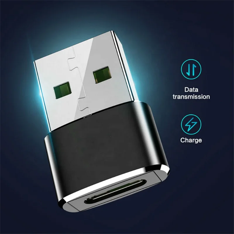 Type C Adapter Type-C USB C Female To USB2.0 USB 2.0 A Male OTG Converter Adapter Adaptor Support 12V 3A PD Fast Charging