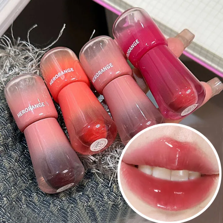 Waterproof Mirror Lip Gloss Water Glossy Sexy Red Liquid Lipstick Long-lasting Transparent Moisturizing Lip Tint Korean Makeup