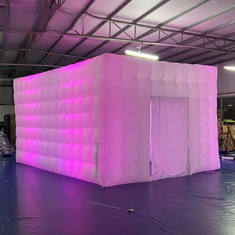 Event Inflatable Tent 4x6x3mH Lighting  Room with Color Changing Lights for Event Party Trade Show