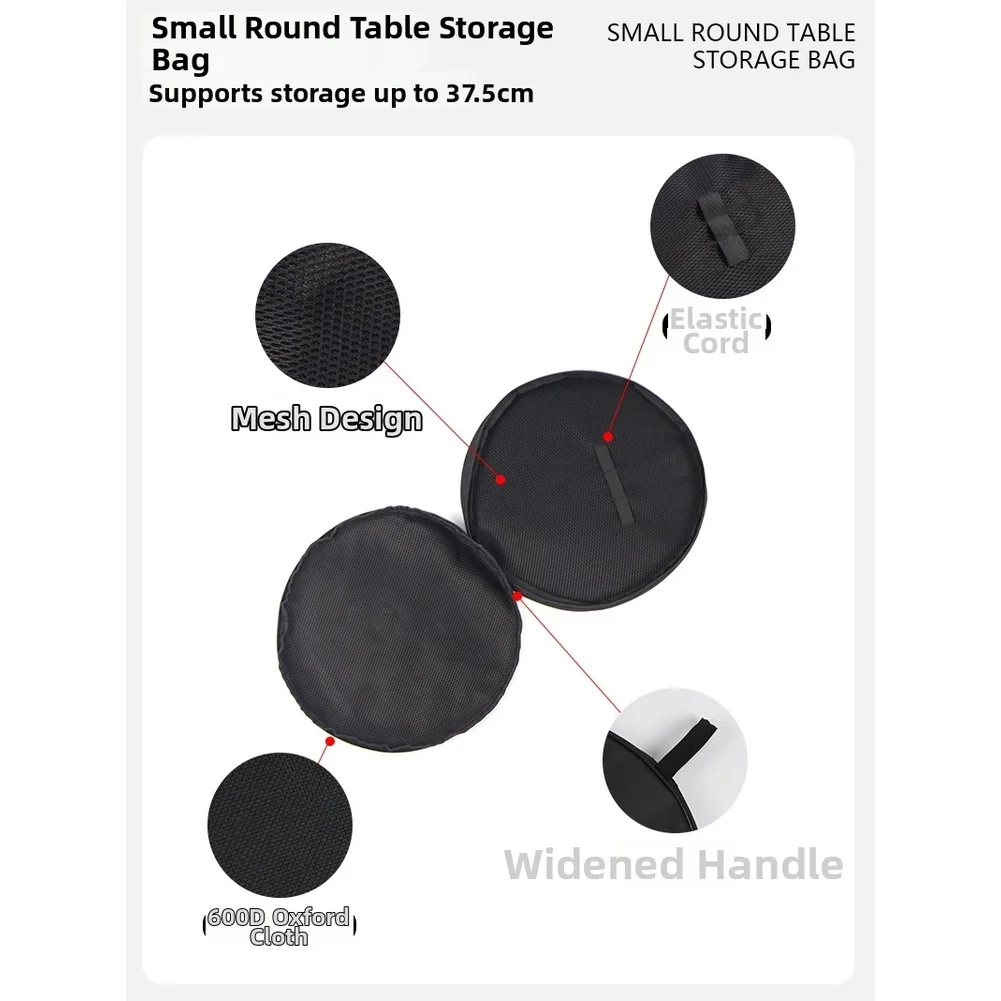 Convenient Transport Solution for Camping Tables Using 600D Oxford Fabric with Breathable Mesh and Secure Zips