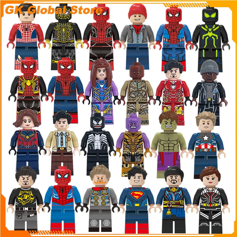 

5cm New Movie Figure Spider-Man Perimeter Model Assembling Building Blocks Desktop Decoration Ornaments Kids Birthday Gifts Toys