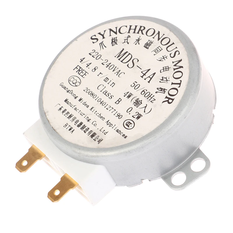 MDS-4A AC220-240V 4/4.8RPM Micro Turntable Synchronous Tray Motor Microwave Oven Accessories Spares Parts Core Coupling Clutch