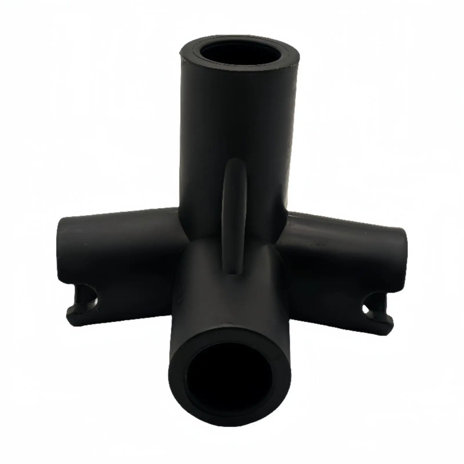 Black PVC Sports Net Connector for Portable Badminton Volleyball Pole Frame Assembly