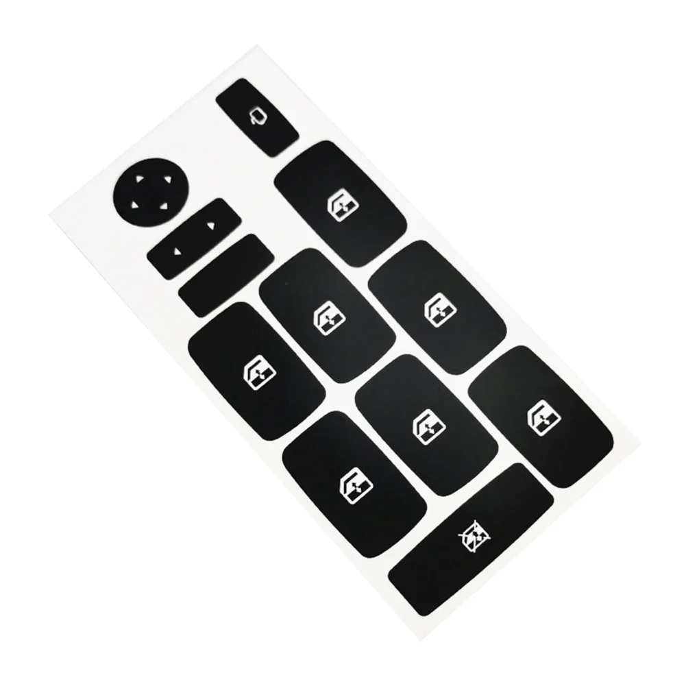 Picture 3: For Fiat Croma Car Window Button Stickers Decals Repair Push Button Knob Switch Replacement Vinyl Decal For Button Restoration