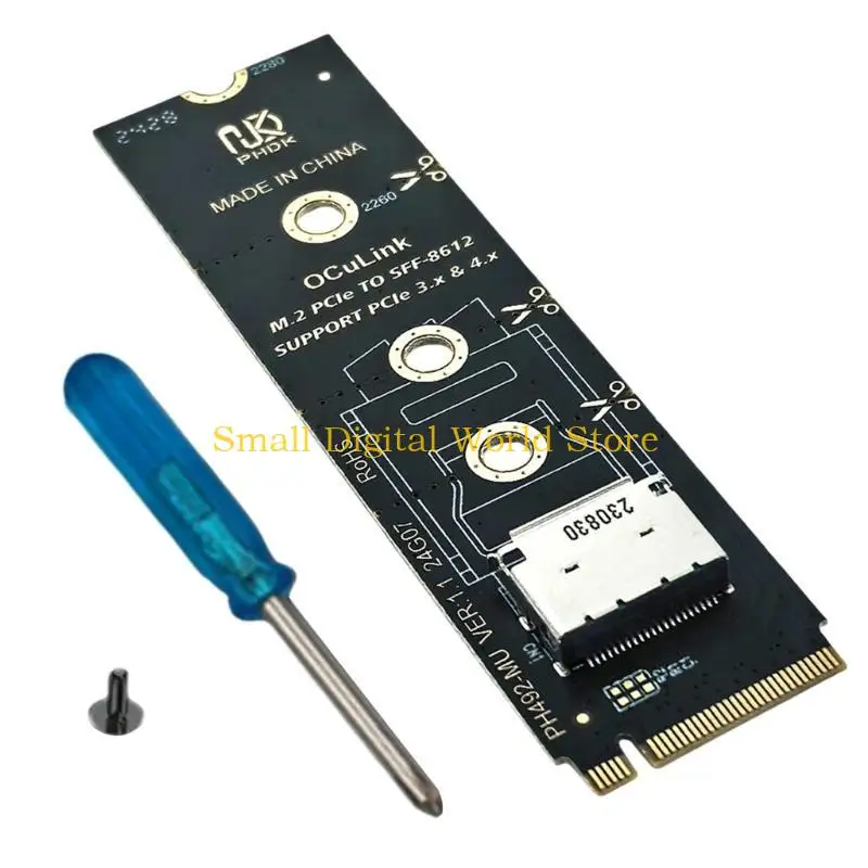 77UB M.2 PCIe to SFF 8612 Expansion Adapter Card Supports SFF8611 SFF8612 For Various Mainboard