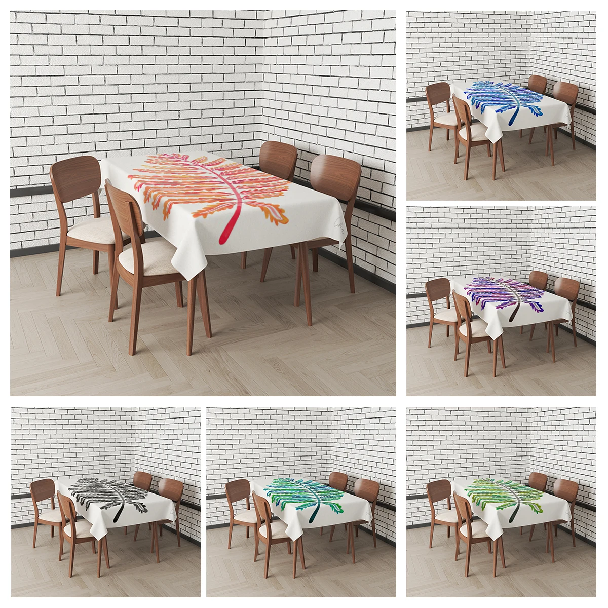 

Home printing tablecloths for dining Anime decoration and rectangular table accessories waterproof cloth Anti-stain tablecloth