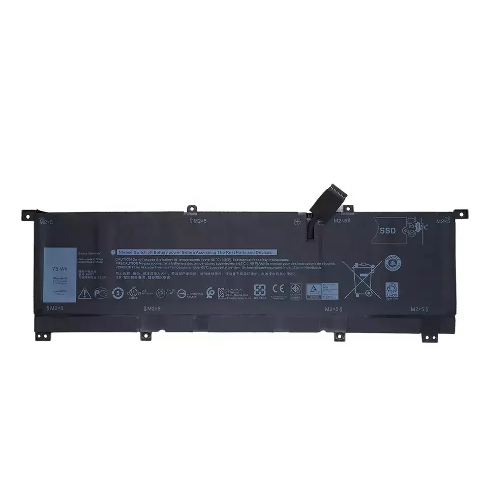 Imagem -03 - Bateria do Portátil 8n0t7 para Dell Xps 15 9575 em Precisão 5530 em Estação de Trabalho Móvel 15-9575-d2801ts D1805ts d2 Notebook