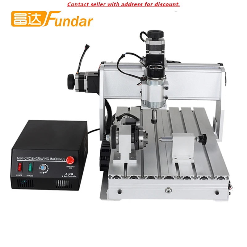 

Factory Price CNC 3040 4 Axis Carving Milling Engraving Equipment Wood CNC Router Machine