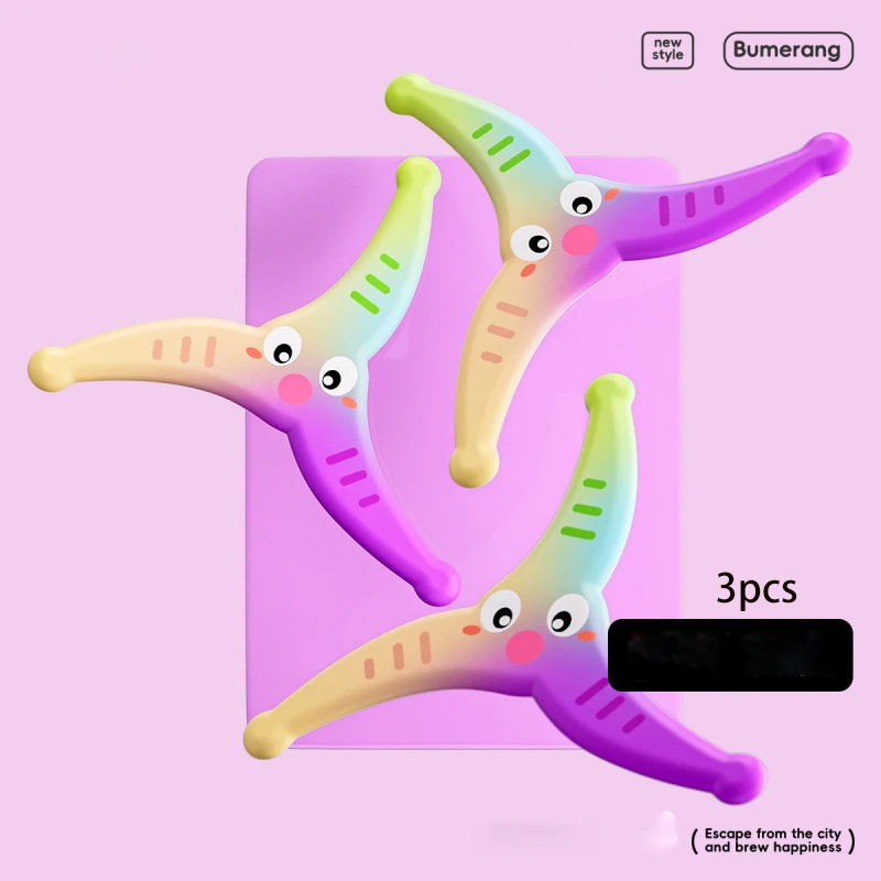 Kinderen Zacht Boomerang Speelgoed Handworp EVA Vliegende Schijf Speelgoed Volwassen kinderen Interactief Buitensporten Speelgoed Leuke Decompressie Geschenken