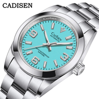 Cadisen For Men's Watches Small Dial Sapphire Crystal Nh35a Mechanical Automatic Wristwatch 100m Waterproof Sports Reloj Hombre