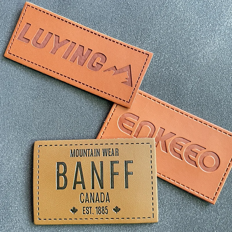 

free fee 200pcs Handmade Patchwork Sewing Real Leather Label, Leather Label Sew-on Fabric ,Bag DIY Decoration