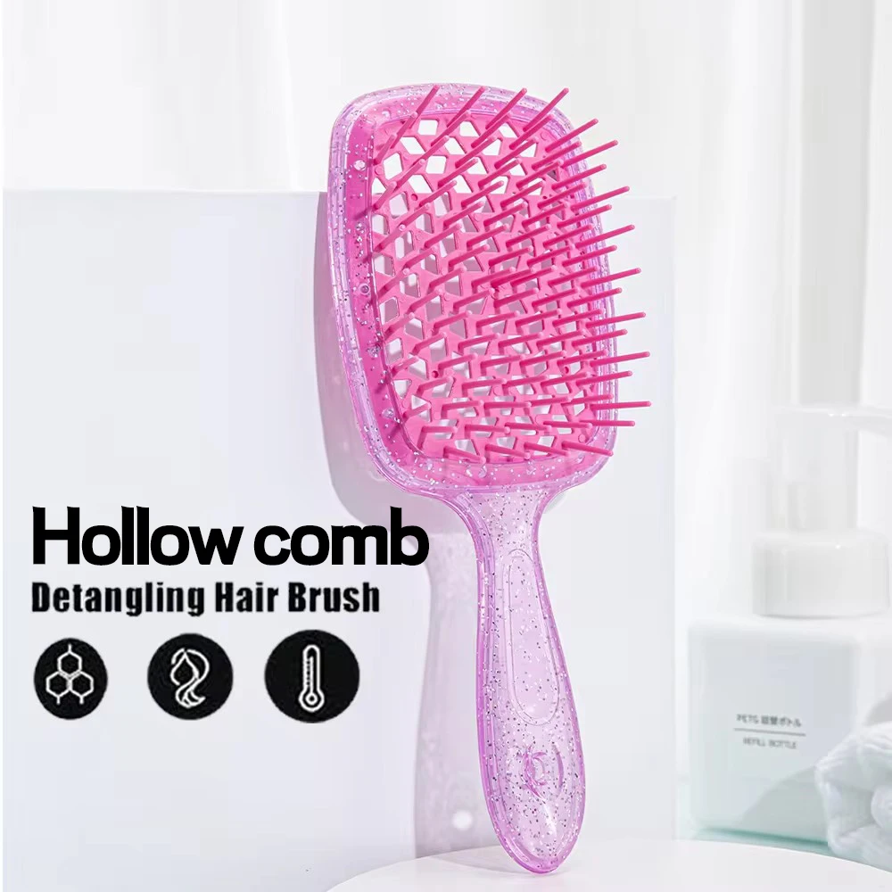 1PCS Detangling Hair Brush Ventilation Massage Comb Hollow Makeup Dry and Wet Ventilation Comb Hairbrush Women Hair Care