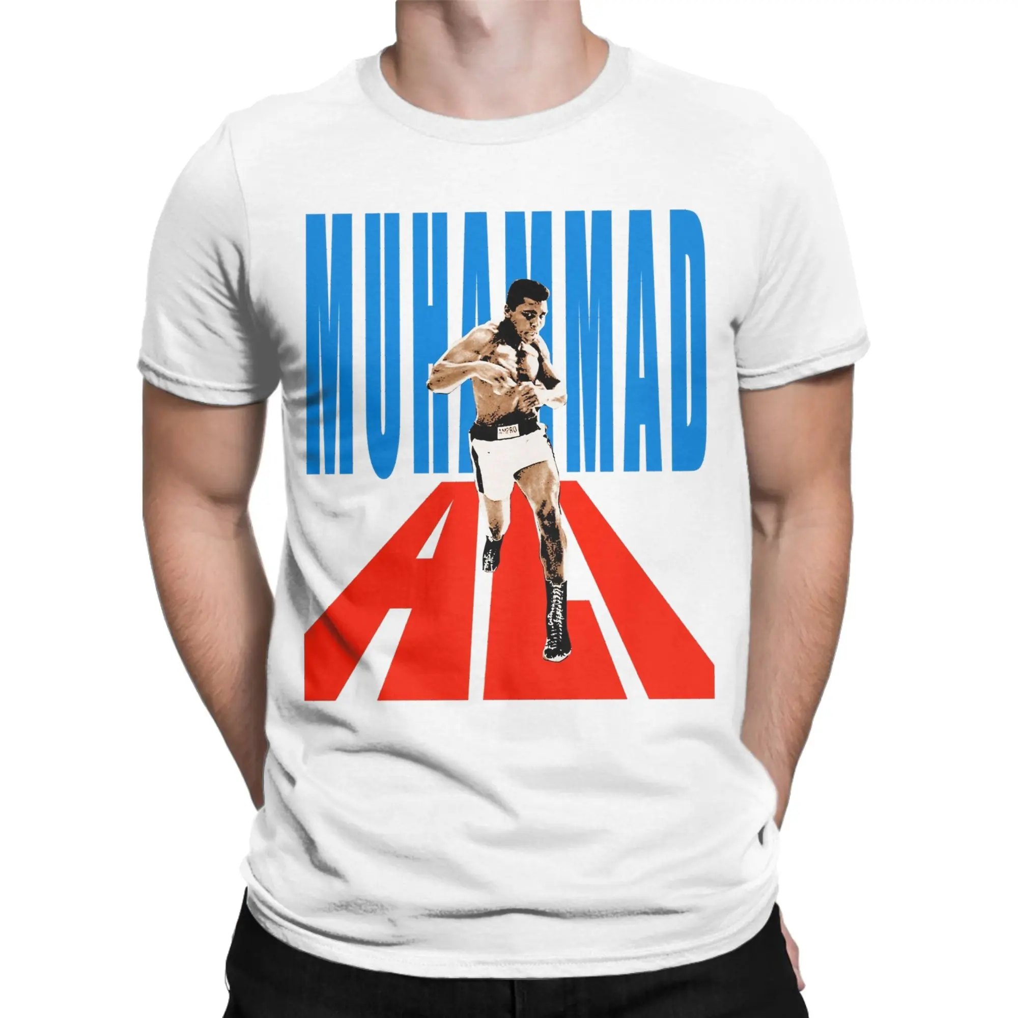 Muhammad Ali mohammad ali Ali boxing T Shirt Harajuku T Shirts Men Cotton O Neck Oversized Top Tees Short Sleeve Streetwear Tops