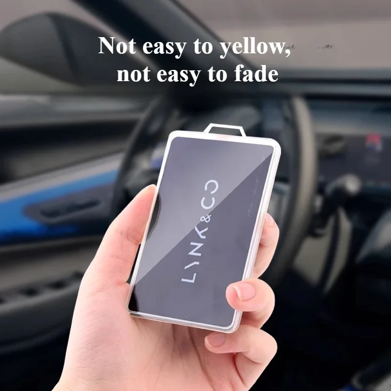 For Lynk&Co 08 Car Key Cover Transparent Shell Silicone Card Cover Tpu Material Car Decoration Modification Accessories Tools