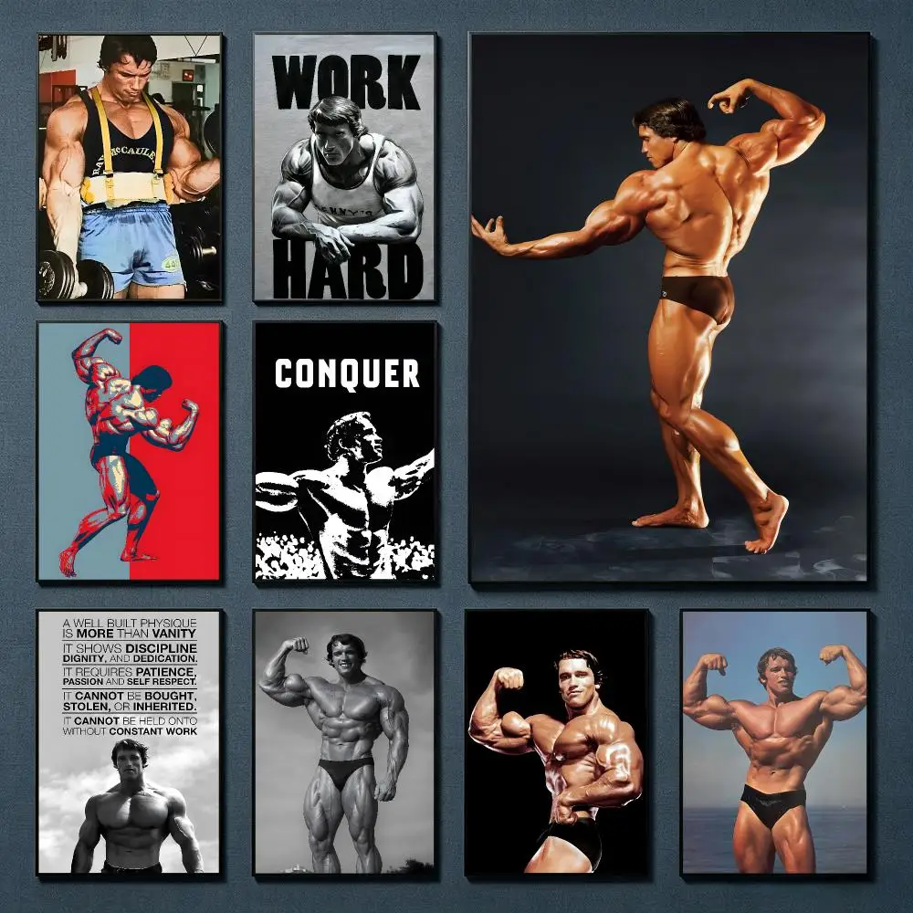 Arnold Schwarzenegger Suitable for wall decoration in clubs cafes homes rooms and other places HD canvas poster printing