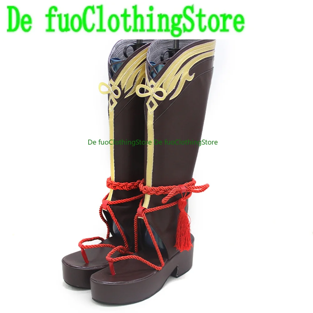 Genshin Impact Shikanoin Heizou Cosplay Schuhe Stiefel Halloween Weihnachten DefuoClothing Shoes Store