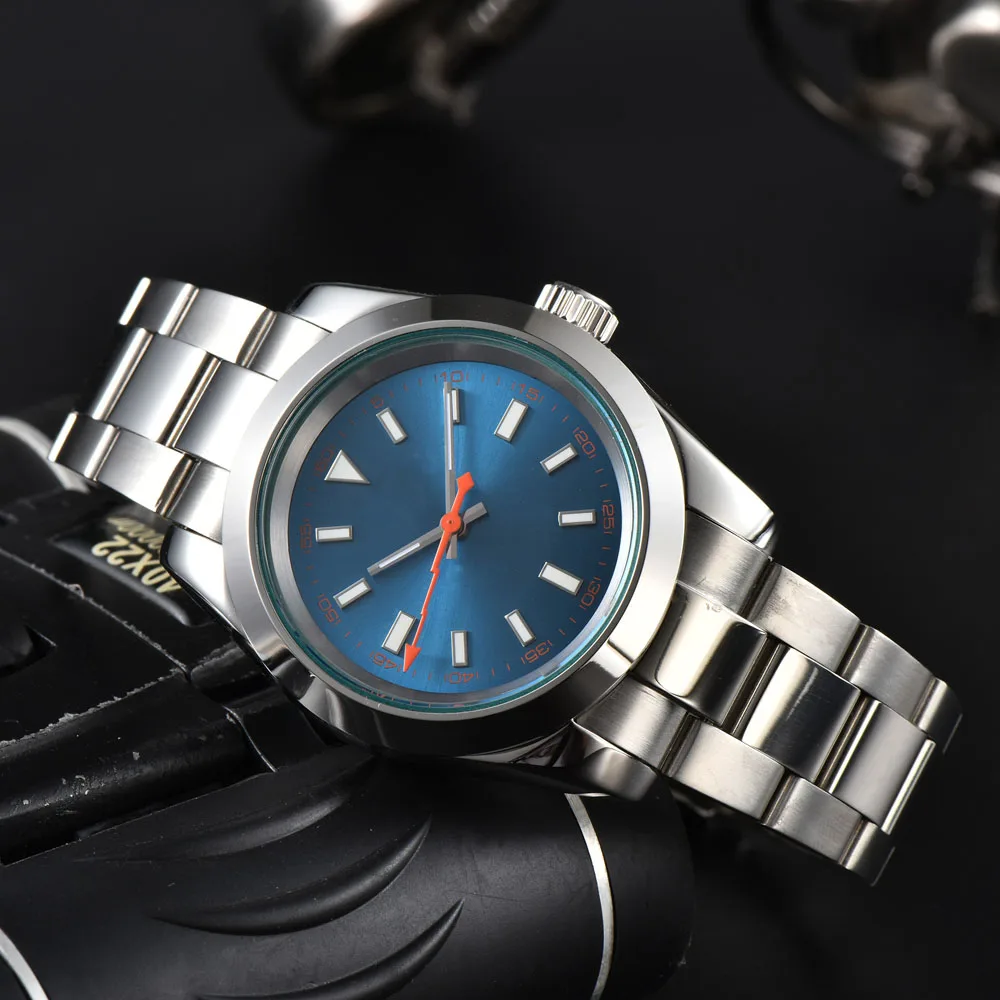 Orologio da uomo di lusso NH35 da 39 mm con quadrante luminoso cassa Air_King in acciaio inossidabile Il movimento automatico NH35 giapponese può essere personalizzato con logo