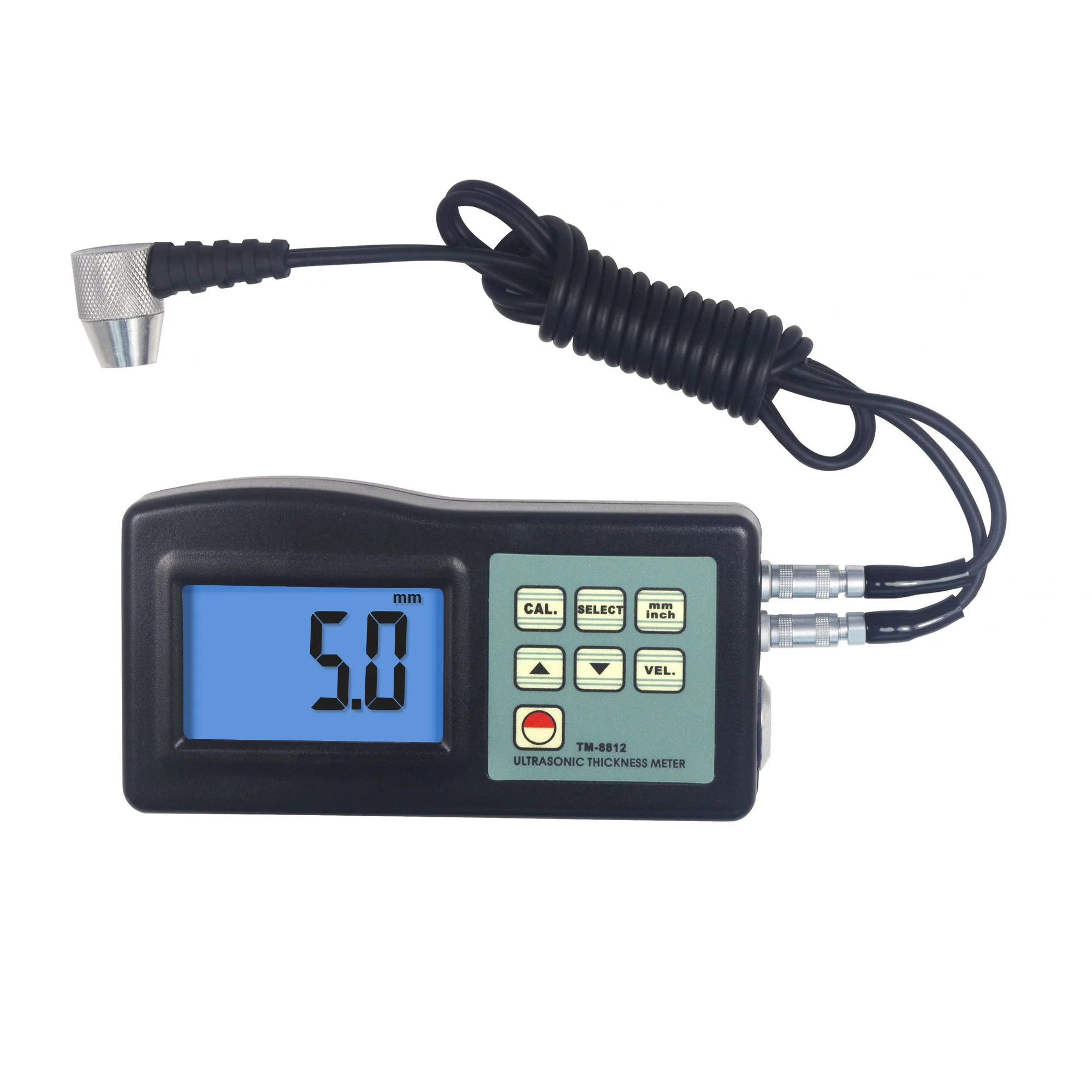 

TM-8812 Ultrasonic Thickness Gauge Non-Destructive Measurement for Metal Ceramic Glass Chemical Plastic 0.8-200mm Range