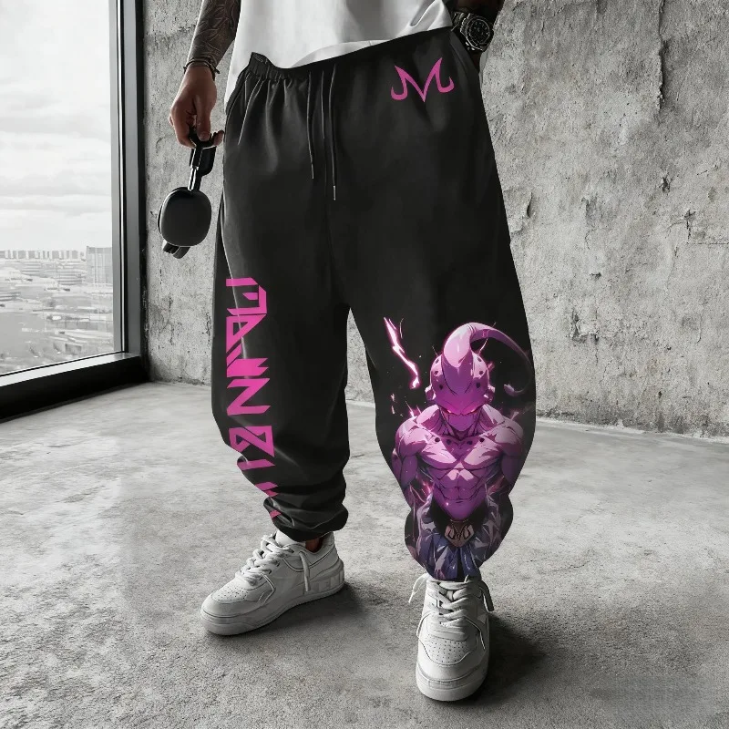 

Dragon Ball Men's Pants Trousers Sweatpants Japanese Anime Majin Buu Autumn Winter Harajuku Y2k 100% Cotton Casual Leggings