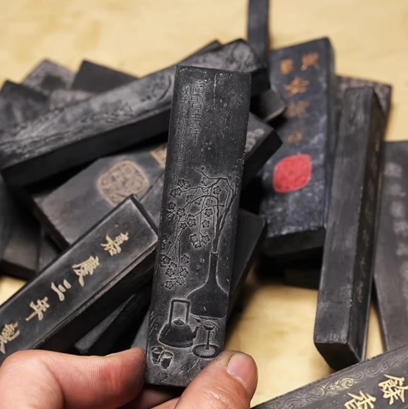3Pc 20-30 Year Old Ink Stick Oil Soot Inkstick Calligraphy Painting Sumi-E 31g