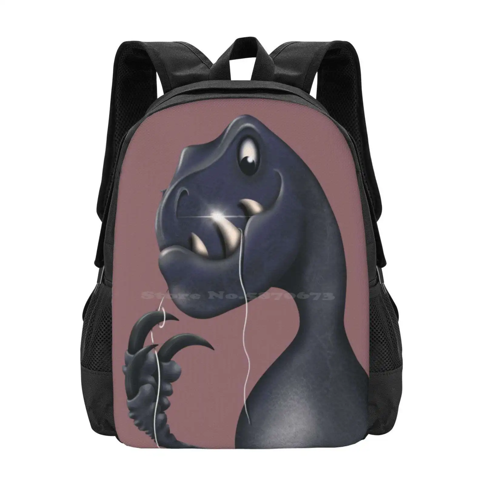 Flossiraptor (Merchandise) Hot Sale Schoolbag Backpack Fashion Bags Dinosaurs Tooth Decay Teeth Health For Dentists Floss