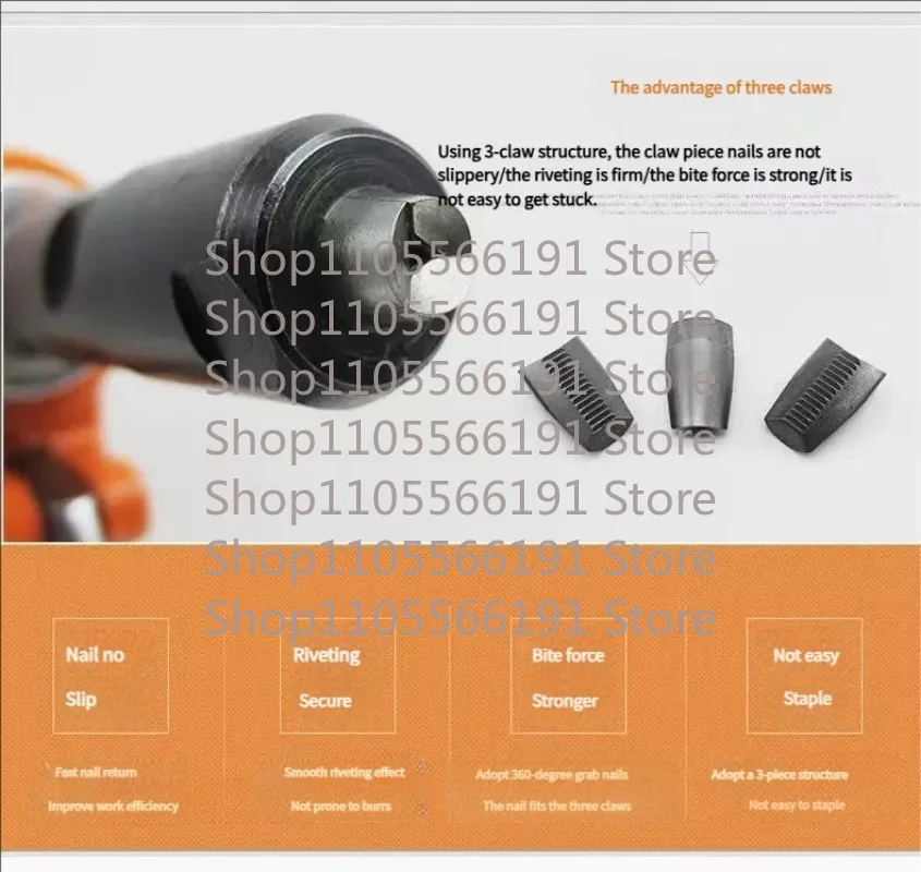 Heavy Duty Hand Operated Riveting Tool Kit 3.2-6.4mm Multi Size Rivet Fastening Assembly Hand Tool Set