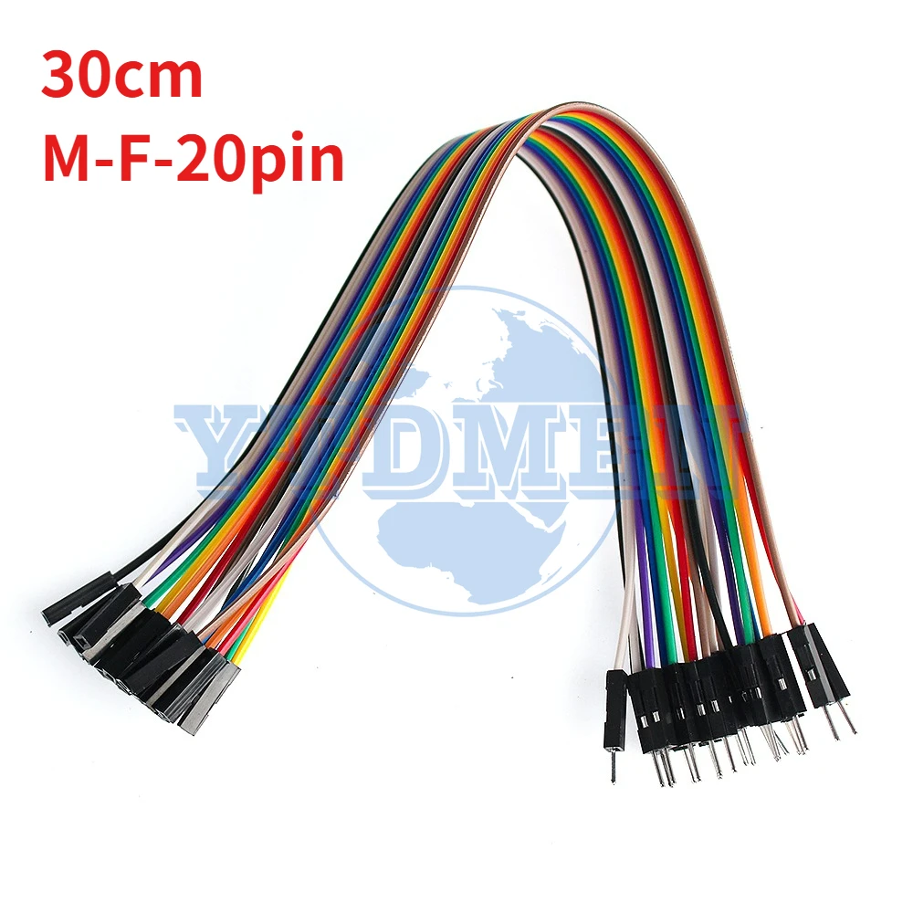 20-Pin Dupont Jumper-Kabel-Set 10cm-30cm Stecker auf Stecker / Buchse auf Buchse / Stecker auf Buchse Dupont-Kabel für Arduino Raspberry Pi DIY