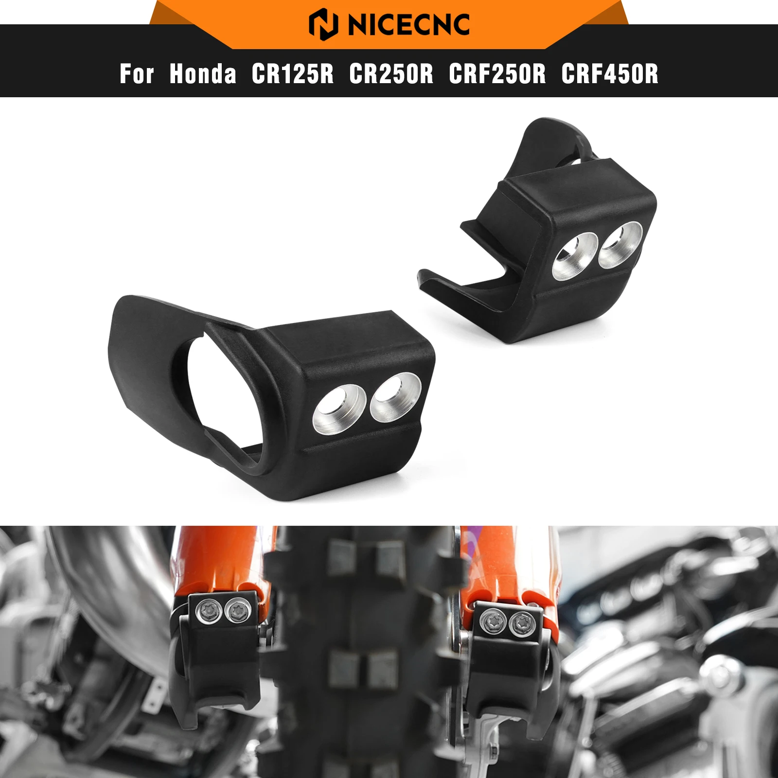 

NICECNC For Honda CRF250R CRF450R 2009-2023 Front Fork Shoe Protection CRF250RX CRF300RX CRF450RX 2019-2023 CRF250X CRF450X