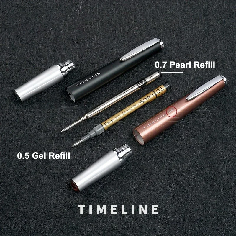 PILOT TimeLine Advanced Signature Kugelschreiber BTL-3/5SR Metallperlenstift 07 mm Future/Now Series Business Writing Schulbedarf