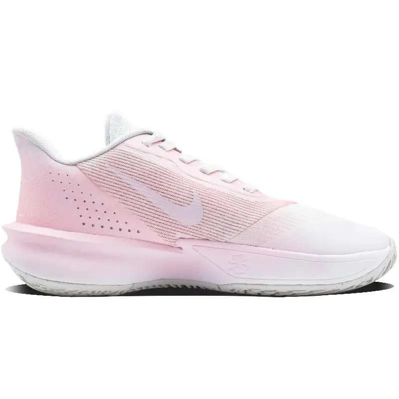 【Customize】Nike Precision 7 Basketball Shoes Unisex Low-top Pink/white Sneakers shoes FN4322-100