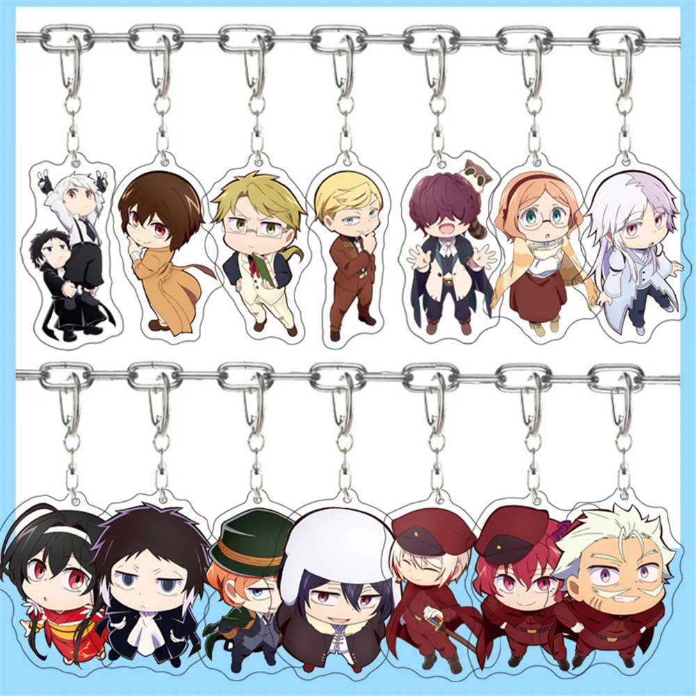 Anime Bungo Stray Dogs Wan!‌ Cosplay COSTUME Acrylic Key Chain Keychain Pendant Accessories
