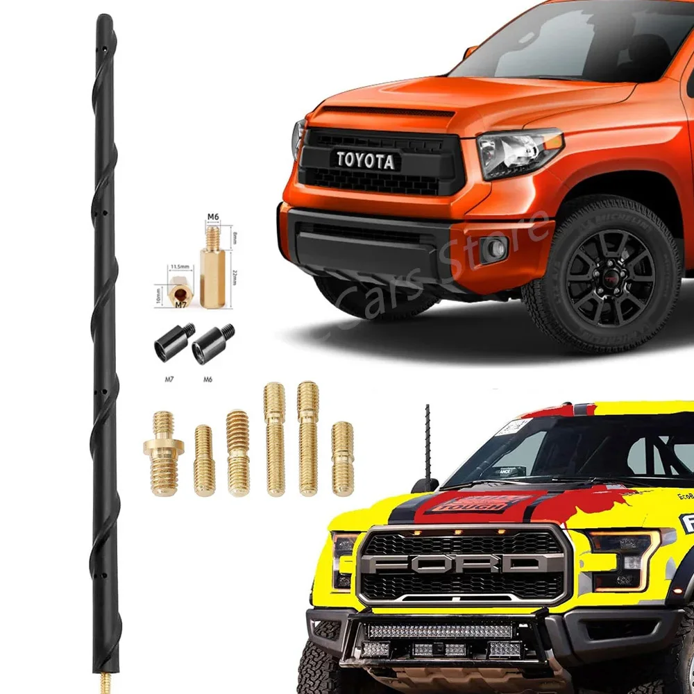 

12 дюймовая спиральная резиновая антенна, автомобильная радиоантенна, замена FM/AM Для Jeep Wrangler JK JL Gladiator JT / Silverado / F150