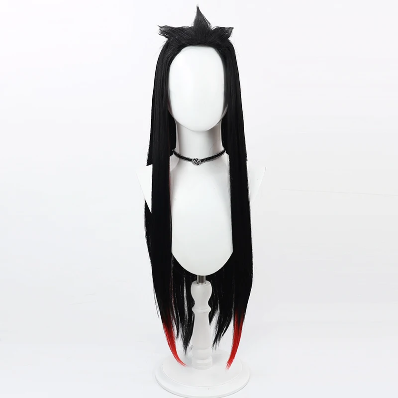 Anime Yone Wig Game Cosplay Wig Men Long Hair Black Long Wig Cosplay Free Wig Cap The Unforgotten Yone