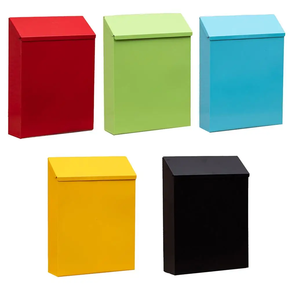 

Мастерство железа в этой стильной настенной почтовой ящике предлагает безопасное пространство для хранения вашого сопровождения