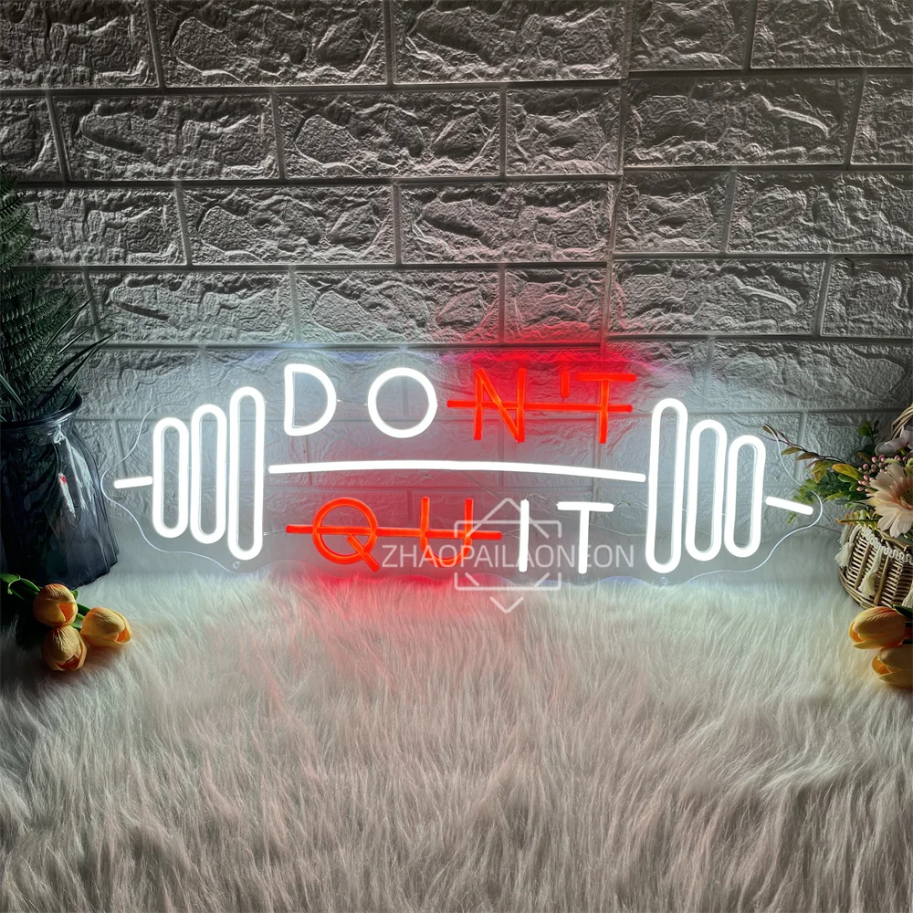 

Неоновая светодиодная вывеска DON'T QUIT, украшение игровой комнаты, интернет-неоновые ночные огни, вечерние, бар, клуб, игровая комната, настенный декор, вывески для мальчиков геймеров